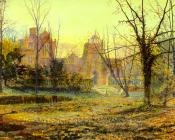 约翰 阿特金森 格里姆肖 : Evening, Knostrop Old Hall